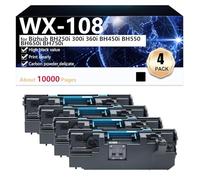 CFDFDA WX-108 Boîtier de Récupération de Toner Usagé Compatible pour Bizhub BH250i 300i 360i BH450i BH550 BH650i BH750i Imprimantes, Haute Capacité 10000 Pages, Impression Nette,Black-4 Pack