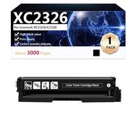 CFDFDA XC2326 Remplacement de Cartouche de Toner Compatible 24B7498 7495 7496 7497 avec Puce pour Lexmark XC2326 C2326 Imprimante, 6000 Pages,Black