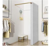 CFDZCP Cabine D'Essayage Cabine D'essayage De Magasin De Vêtements en Forme De L, Rideau De Séparation d'angle for Intimité, Rideau De Porte De Vestiaire, Taux D'ombrage Jusqu'à 99%(L,120x120x200cm)