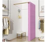 CFDZCP Cabine D'Essayage Cabine D'essayage De Magasin De Vêtements en Forme De L, Rideau De Séparation d'angle for Intimité, Rideau De Porte De Vestiaire, Taux D'ombrage Jusqu'à 99%(H,80x80x200cm)