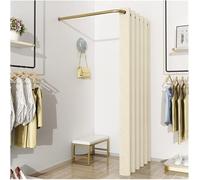 CFDZCP Cabine D'Essayage Cabine D'essayage De Magasin De Vêtements en Forme De L, Rideau De Séparation d'angle for Intimité, Rideau De Porte De Vestiaire, Taux D'ombrage Jusqu'à 99%(G,80x80x200cm)