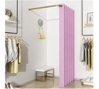 CFDZCP Cabine D'Essayage Cabine D'essayage De Magasin De Vêtements en Forme De L, Rideau De Séparation d'angle for Intimité, Rideau De Porte De Vestiaire, Taux D'ombrage Jusqu'à 99%(C,120x120x200cm)