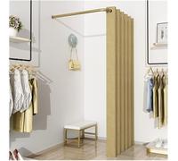 CFDZCP Cabine D'Essayage Cabine D'essayage De Magasin De Vêtements en Forme De L, Rideau De Séparation d'angle for Intimité, Rideau De Porte De Vestiaire, Taux D'ombrage Jusqu'à 99%(J,90x90x200cm)