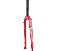 CFDZCP Fourches pour vélo 26 27,5 29 '' Fourches Rigides en Carbone Frein À Disque, Fourche Avant De Vélo De Montagne Fourche VTT QR 9 Mm 1-1/8 ''(Red,26'')