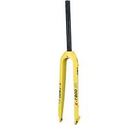 CFDZCP Fourches pour vélo 26 27,5 29 '' Fourches Rigides en Carbone Frein À Disque, Fourche Avant De Vélo De Montagne Fourche VTT QR 9 Mm 1-1/8 ''(Yellow,27.5'')