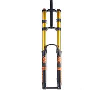 CFDZCP Fourches pour vélo 26 27,5 29 Pouces DH Fourche À Suspension for Vélo De Montagne De Descente, Voyage 160 Mm Fourche Pneumatique VTT Ajustement(Gold,26'')