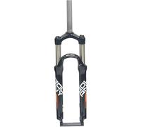 CFDZCP Fourches pour vélo Fourche À Ressort VTT De 24 Pouces, Fourche À Suspension for Vélo De Montagne, Réglage du Rebond De 100 Mm, Fourche Avant Droite De 1-1/8" QR 9 Mm(24'' Orange)