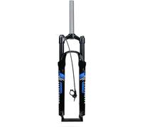 CFDZCP Fourches pour vélo Fourche Avant De Vélo VTT 26/27,5/29 Pouces, Amortisseurs À Ressort D'huile avec Réglage du Rebond, Course De 80 Mm, Direction Droite De 28,6 Mm(Blue,27.5'')