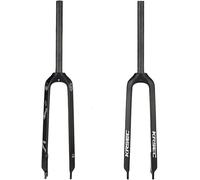 CFDZCP Fourches pour vélo Fourche Rigide VTT en Fibre De Carbone 26/27,5/29 Pouces, Fourche De Vélo De Montagne Droite 1-1/8, Fourche Avant De Frein À Disque QR 9 Mm(Black 27.5'')