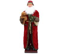 CFDZCP Grande Décoration De Noël D'intérieur, Père Noël Chantant Et Dansant, Figurine Animée Musicale Électrique Grandeur Nature, Cadeau Amusant for Enfants Et Adultes(H)