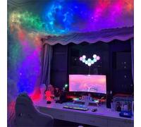 CFDZCP Lampe Nuage LED Géante 3D 5/10/15/40 M, Plafonnier Mural Multicolore Changeant Avec Synchronisation De Musique Thunder, For Adultes Et Enfants, Chambre À Coucher Intérieure(25m/82ft)
