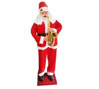 CFDZCP Père Noël Chantant Et Dansant, Statue Électrique Grandeur Nature De 1,8 M, Figurine Animée Et Musicale, Décoration De Noël for L'entrée d'un Hôtel Ou d'un Centre Commercial(1)