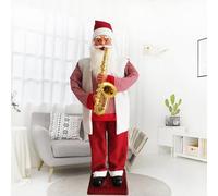 CFDZCP Père Noël Chantant Et Dansant, Statue Électrique Grandeur Nature De 1,8 M, Figurine Animée Et Musicale, Décoration De Noël for L'entrée d'un Hôtel Ou d'un Centre Commercial(4)