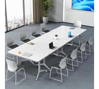 CFDZCP Tables de conférence Table De Conférence, Tables De Salle De Conférence À Une Touche avec Conception Rabattable, Tables De Formation Mobiles for Séminaires(6pcs,120cm/47.2in)