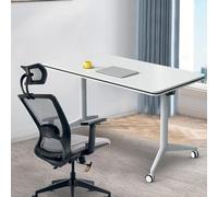 CFDZCP Tables de conférence Table De Conférence, Tables De Salle De Conférence À Une Touche avec Conception Rabattable, Tables De Formation Mobiles for Séminaires(1pcs,140cm/55in)