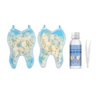 CFEWV 100 Pièces Facettes Dentaires,Dents Fausses Multi-Usage, Kit de Réparation Dentaire pour Dents Antérieures et Postérieures, Dentiers Provisoires Naturels et Pratiques Pour Différents Besoins