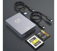 CFexpress 3 en 1 Type B + XQD + Lecteur de carte SD | USB 3.2 Gen 2, 10 Gbit/s | Compatibilité double fente pour série G/M, Lexar, et plus | Fonctionne avec Windows, Mac OS, Linux