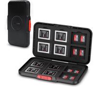 Cfexpress 36 Slots Memory Card Case for 12 XQD Cfexpress Type-B Cards and 24 Micro SD SDXC SDHC TF MSD Cards