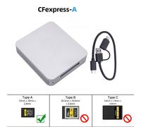 CFexpress Lecteur de Carte USB 3.1 Isabel 2 Type C 10Gbps CFE-B/Carte CFE-A Carte Mémoire Adaptateur De Stockage pour PC Ordinateur Portable Téléphone - Type TypeA A to C to C
