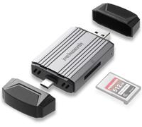 CFexpress Professional Type A Card Reader USB 3.2 Gen 2, USB-C & USB-A 2 in 1 Type A CFexpress, 10Gbps USB Transfer Speed for Windows/Mac/Linux/Android