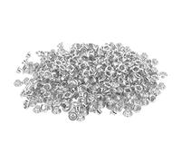Cffuvros 500Pcs Eyelets Métalliques, Bonne Ténacité, Pas de Déformation, Pas de Pollution Robuste Fine L'Œillette Œillet Œillet pour Chaussures de Bagages Conception de Chapeaux (Yk4 / 5-002 (argent))