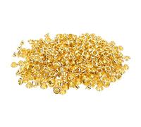 Cffuvros 500Pcs Eyelets Métalliques, Bonne Ténacité, Pas de Déformation, Pas de Pollution Robuste Fine L'Œillette Œillet Œillet pour Chaussures de Bagages Conception de Chapeaux (YK4 / 5-001 (Golden))