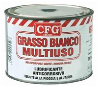 CFG graisse blanche polyvalente à base de lithium. Pot 500ml | Graisse blanche au lithium pour applications navales et industrielles, -25/+120 °C, NLGI 2, lubrifiant universel