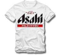 cfgabc Honger Asahi Super Dry T Shirt Beer for All Seasons Label Men's Cotton Tops Funny Design White XL