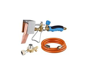 CFH Fer à souder pour cuivre avec tuyau en plastique propane et régulateur de propane Ensemble de soudure