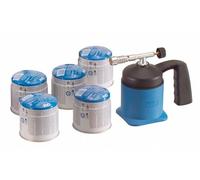 CFH Lötmeister 1000 Set -loetlampe + 10 Cartouche De Gaz Jeu, prêt à l'emploi