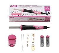 CFH SA922 Kit Applicateur Strass - Kit Créatif DIY avec 8 Embouts 500 Strass & Appareil Certifié TUV SA6, 230V, 6W, Max 250°C