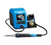 CFH Station de soudage professionnelle numérique 40 W LD 222 - Affichage LCD, température réglable 150-480 °C, chauffage rapide, support de fer à souder pour gaucher/droitier, panne à souder
