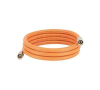 CFH Tuyau de gaz en caoutchouc VS 758-2 m - Tuyau de gaz en caoutchouc avec raccord G 3/8" LH des deux côtés - Pour appareils à braser et appareils à souder au gaz, GPL, propane/butane - 20 bar