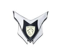 CFHJFG 1 pièce Auto Métal Emblème pour Peugeot 508,3D Logo Mode Décoratif Badges Collants Stickers Facile à Installer Corps Fenêtre Latérale Métal Badge Accessoires,Black-3