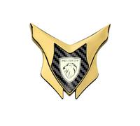 CFHJFG 1 pièce Auto Métal Emblème pour Peugeot ION,3D Logo Mode Décoratif Badges Collants Stickers Facile à Installer Corps Fenêtre Latérale Métal Badge Accessoires,Carbon Fibre-2