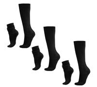 CFifHtOL Chaussettes Empilées Montantes Tricotées Pour Femmes,Noir,Élastique & Chaud & Ajustable,Chaussettes Montantes Confortables Pour Hiver,Maison,Bureau,Loisirs,Idée Cadeau Pour Femmes Et Filles