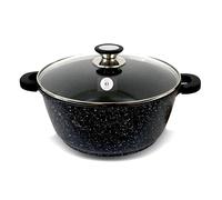 Cflagrant® Faitout Façon Pierre avec Couvercle Tous Feux Dont Induction Sans PFOA Cuisson Sans Matière Grasse Revêtement en Greblon C3 de Technologie Allemande (36CM special Collectivité)