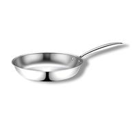 Cflagrant® Poêle en Acier Inoxydable Triply Inox 18/10 sans PFAS/PFOA/PTFE/Cadmium et Sans Revêtement Antiadhésif (32cm)
