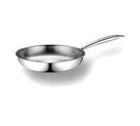 Cflagrant Poêle Inox 18/10 Triply Premium Sans PFAS/PFOA/PTFE/Cadmium, Acier Inoxydable 3 Couches, Compatible Induction, Tous Feux et Four, Qualité Professionnelle (28cm)