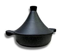 Cflagrant Tajine Marocain 28cm Façon Pierre Induction avec Couvercle Revêtement sans PFOA