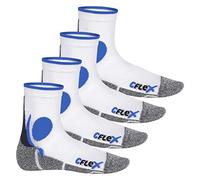 CFLEX - 4 paires de chaussettes de course blanc/bleu - 35-38