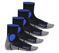 CFLEX - 4 paires de chaussettes de course noir/bleu - 39-42