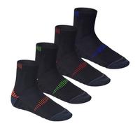 CFLEX Chaussettes de course pour hommes et femmes (4 paires) chaussettes fonctionnelles avec zones renforcées - Mix 4 couleurs 35/38
