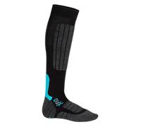 CFLEX Damen und Herren Ski- und Snowboard Socken (1 Paar) Kniestrümpfe - Schwarz-Blau 39-42 39/42