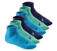 CFLEX LIFESTYLE - Lot de 6 paires de chaussettes basses - unisexe - coloris aquatiques - taille 43-46