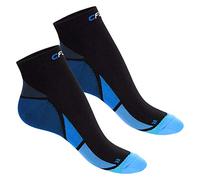 CFLEX Lot de 2 ou 4 paires de chaussettes de sport à compression pour homme et femme - Chaussettes à tige courte, 35-38