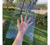 CFLNYC Feuille de toiture en Polycarbonate de 4mm, Feuille de Plastique Acrylique Transparent, Panneau PC Durable, Protection UV, incassable à Fort Impact(10cm x 15cm(3.94x5.9in))