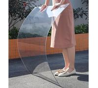 CFLNYC Panneaux de tôle de Toit Transparents, couvertures de Toit, auvents Anti-UV/imperméables, Feuilles de Plastique Transparentes for Hangar de Serre à ossature Froide(1.22x9m/4 * 29.5ft)