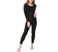 CFlong Women's Thermal Underwear Set, Ladies Plus Size Thermal Top Bottom Women Winter Warm Long Sleeve T Shirt Long Johns for Ladies, Winter Warm Base Layer Tops and Leggings (Noir,6XL)