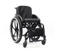 CFMAIF Fauteuil Roulant pliable léger à autopousser pour handicapés,Aluminium,Frein manuel, Pliables Repose-Pieds, Roues anti-bascule(Sports,42cm/16.5in Seat)